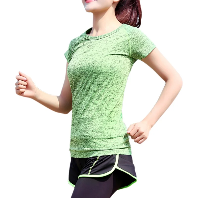 Women T Shirt Short Sleeves 2018 Quick Drying Fitness T shirt Women Top