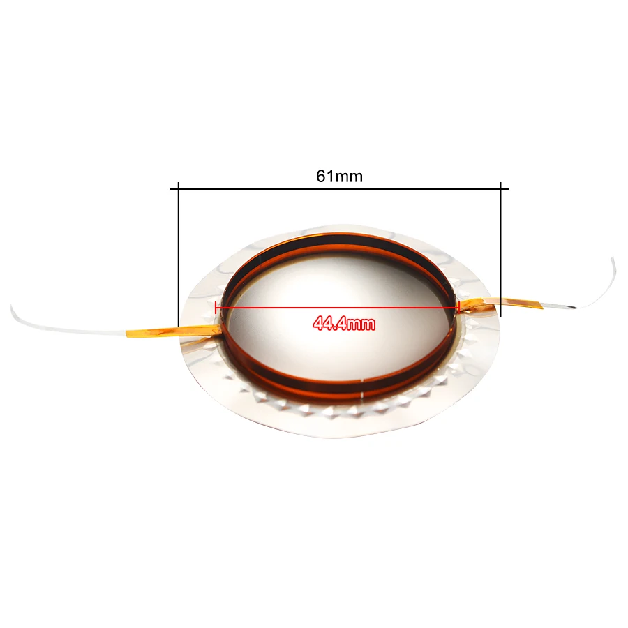 2 шт. 44,4 мм высокочастотная звуковая катушка импортная титановая пленка диафрагма медная алюминиевая катушка 44,5 ядро динамик аксессуары комплект