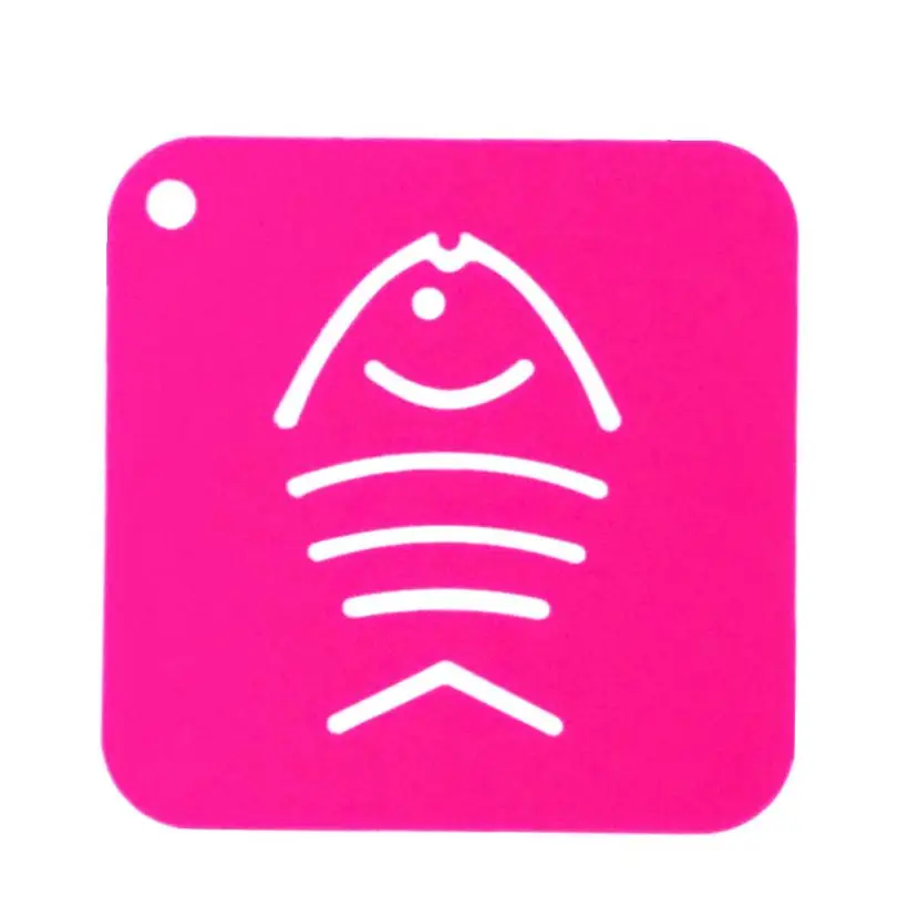 2018 Cartoon Silicone Insulation Pad Table Mat Kitchen Non-slip Coasters Coaster F609 | Дом и сад