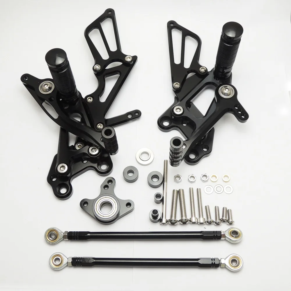 KEMiMOTO CBR1000RR 2004-2007 Регулируемый Rearset для Honda CBR600RR 2003-2006 мотоциклы подножки черный