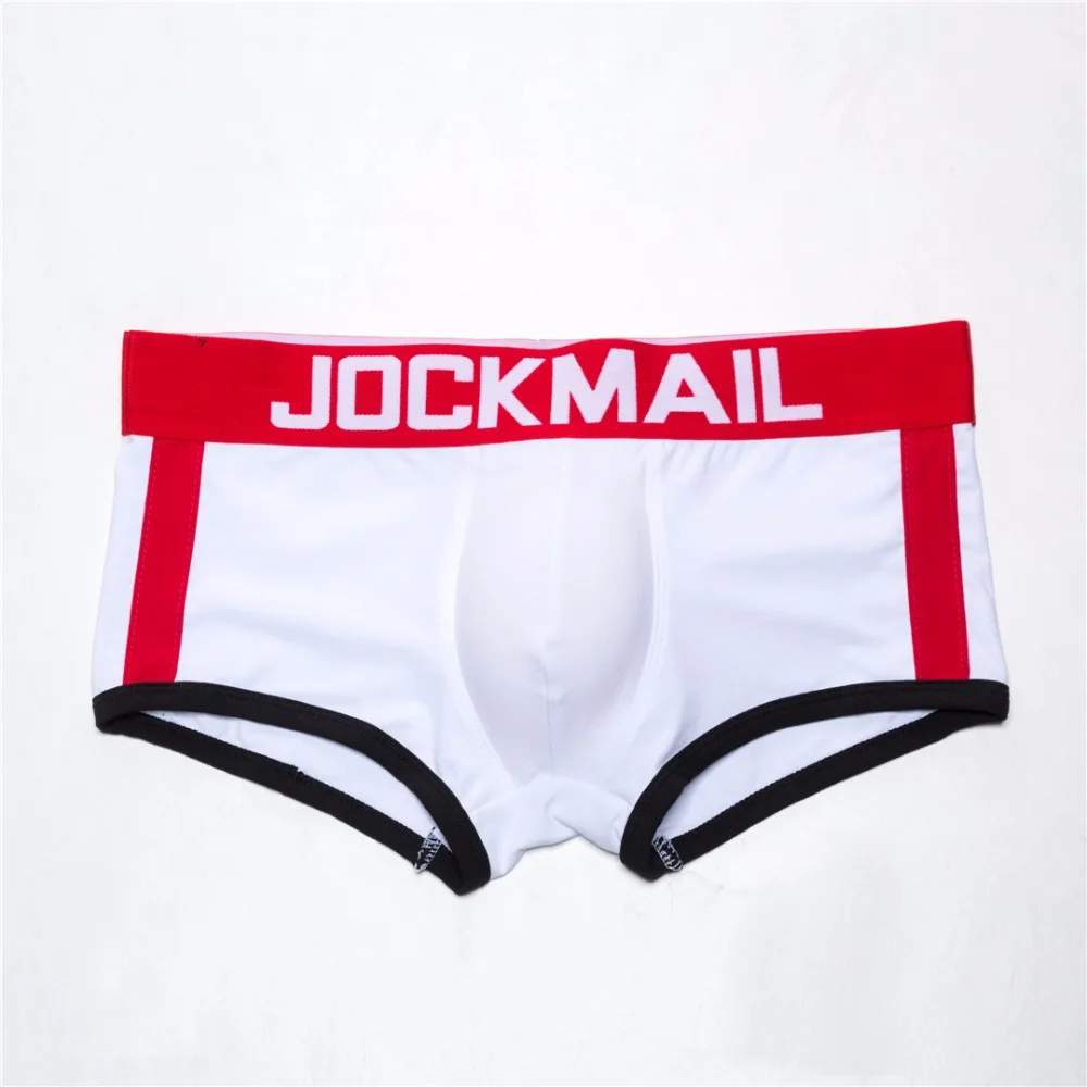 JOCKMAIL Марка 5 шт./лот повышения Мужское нижнее белье боксеры сексуальное спереди Push up чашки выпуклость гей белье увеличить мужские