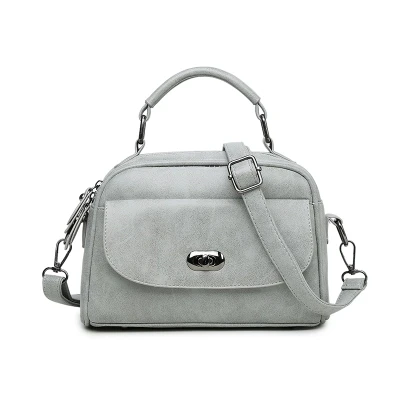 

2018Frosted Leather Lady Messenger Bag Fashion Lock Lady Shoulder Bag