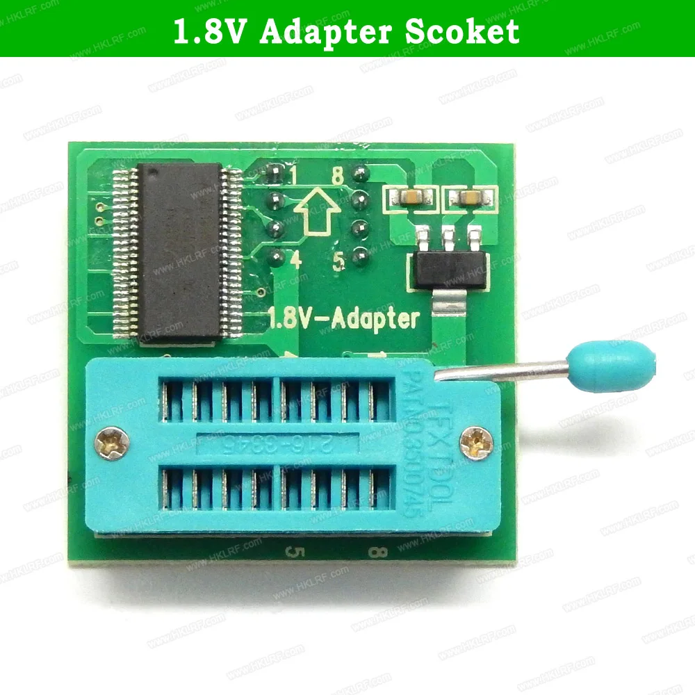 

1.8V Adapter For RT809H RT809F TL866A EZP2019 Programmers Or Iphone / motherboard 1.8V Block 25Series Low Voltage Chip Adapter