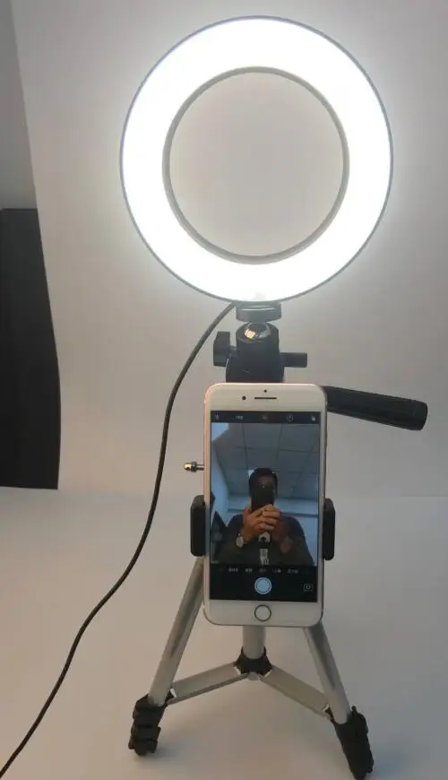 

DSLR Photographic Studio Selfie Ring Light With Camera Photo Dimmable LED Lighting With USB Cable And Mini Tripod