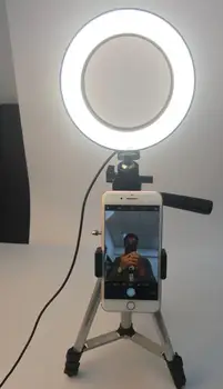 

DSLR Photographic Studio Selfie Ring Light With Camera Photo Dimmable LED Lighting With USB Cable And Mini Tripod