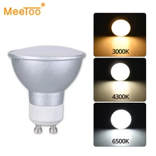 GU10 LED Ampul Lamba 110 V Dim SMD 3014 128 LED GU10 Ampul Bombillas LED GU10 Lamba ampuller 7 W Açık Renk Ayarlanabilir