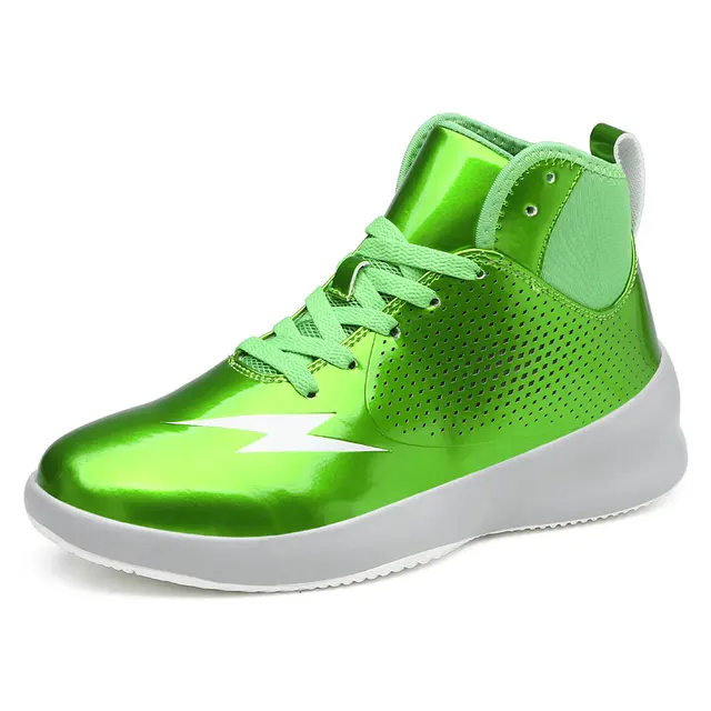 Bright Red Blue Green Basketball Shoes Outdoor Men Sport Sneakers Man