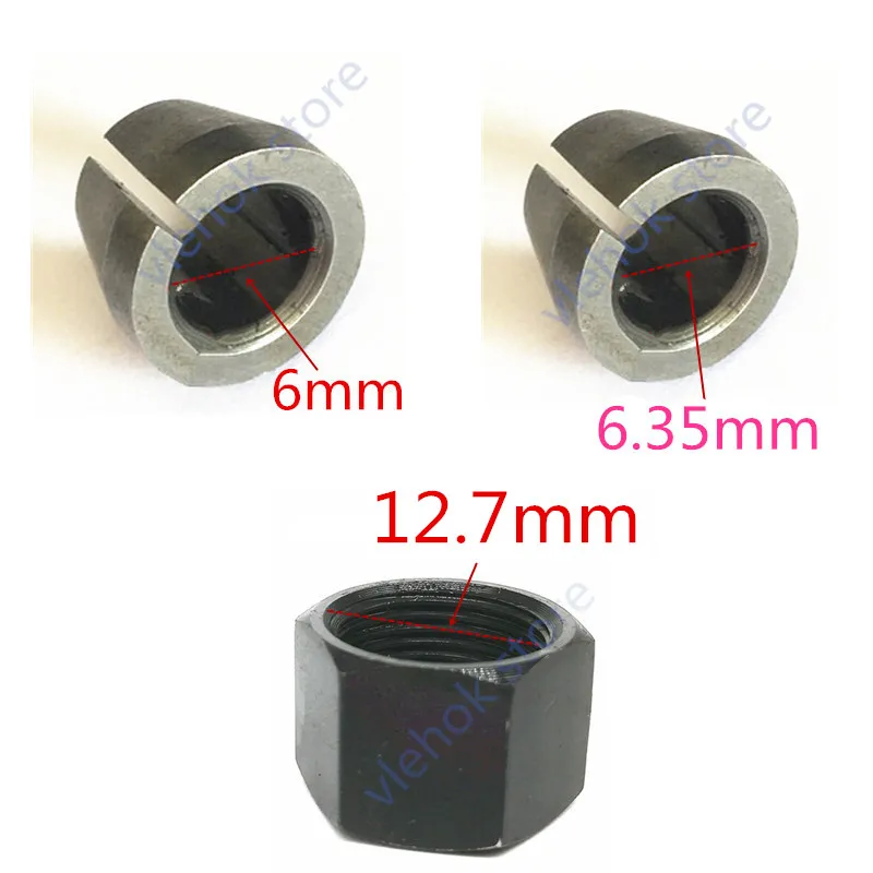  Collet Nut Cone 1/4'' 6mm 6.35mm replace for Makita M3700B M3700 Power Tool Accessories Electric to
