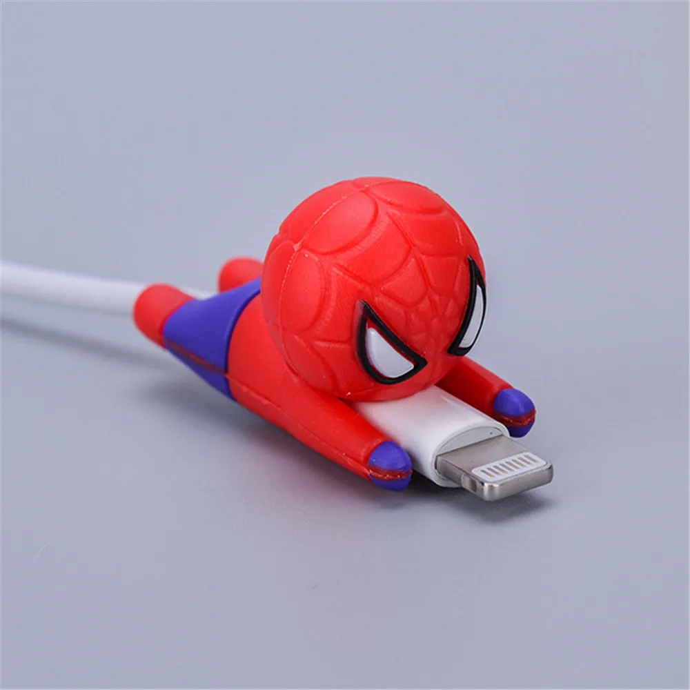 Данные кабель протектор рукав кабель намотки Супермен серии Bite для iPhone мобильный телефон герой Лиги держатель