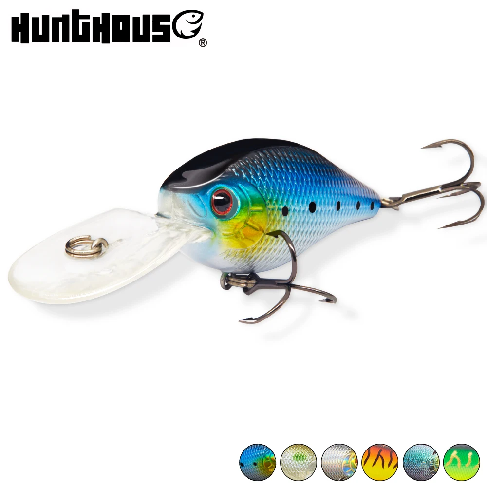 

Hunt House 2018 newer lure crankbait 70mm 17.5g bass lure deep diving fishing wobblers ABS plastic material durable good price