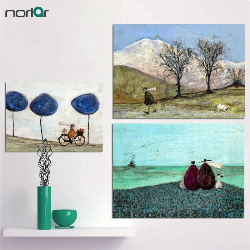 

Modern Wall Art Picture The Same As It Ever Was Canvas Print Sam Toft Canvas Oil Painting Home Decor No Frame