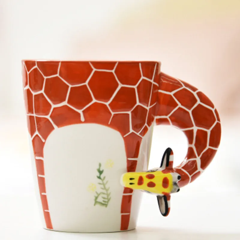 MORGIANA креативная 3D Керамическая кофейная кружка Мультяшные животные ручная роспись чашка собака слон Горилла офис посуда для напитков уникальный подарок