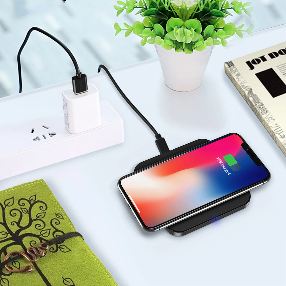 Беспроводное зарядное устройство Qi для Samsung Galaxy A7 A9 2018 чехол мобильного телефона