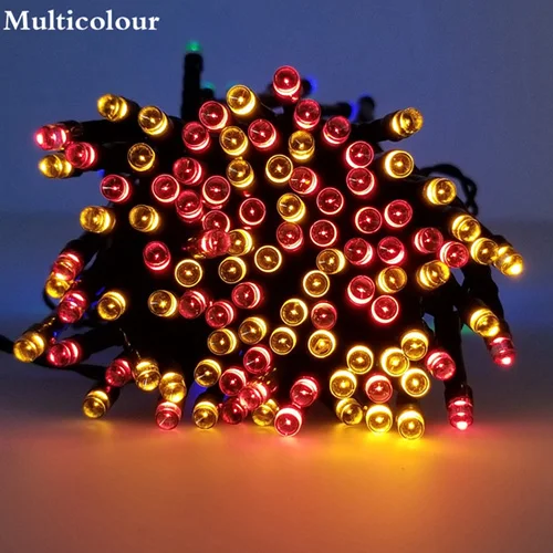 200 светодиодный светильник на солнечной батарее, уличный водонепроницаемый садовый 2 режима, Рождественский светодиодный светильник на солнечной батарее, сказочный светильник s 20 M, домашний декор - Испускаемый цвет: multicolor