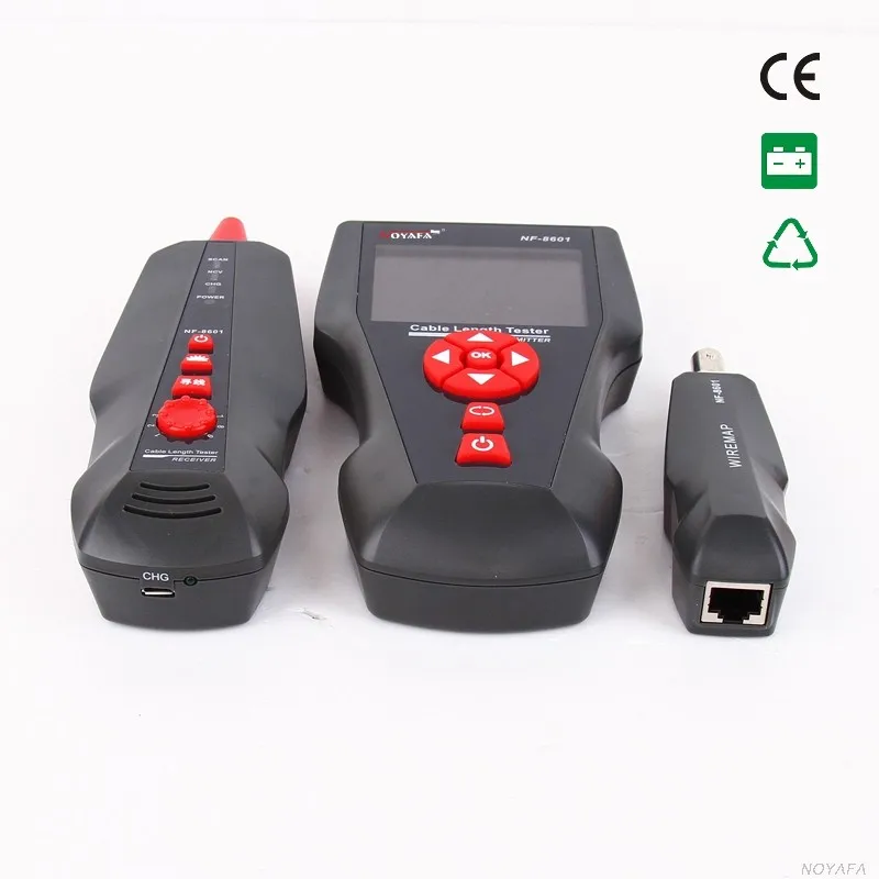 Noyafa NF-8601 Ethernet сетевой кабель тестер PING/POE BNC RJ45 RJ11 телефонный провод ЖК-дисплей длина кабеля обрыв тестер