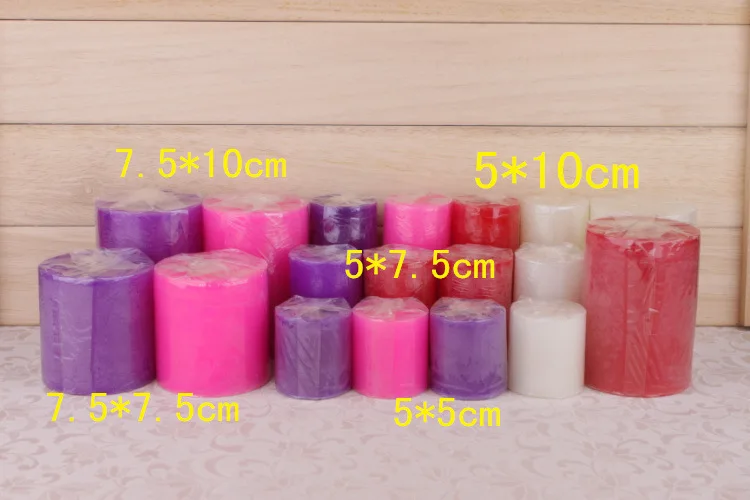 

5CM smokeless scented candle cylindrical hotel wedding candle home decoration