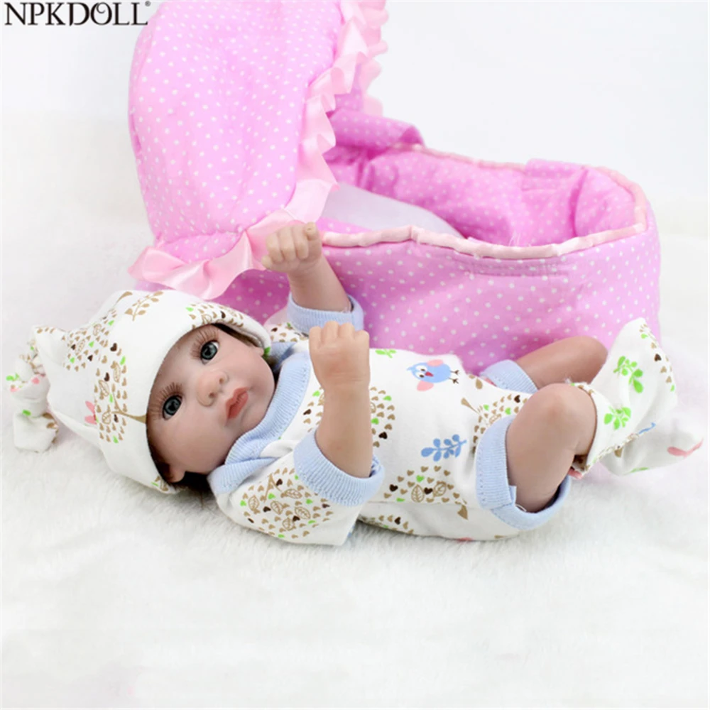

NPKDOLL Silicone Baby Dolls For Sale 10 Inch Full Vinyl Children Toys Wholsale Doll Real Npkcollection Baby Realistic Reborn