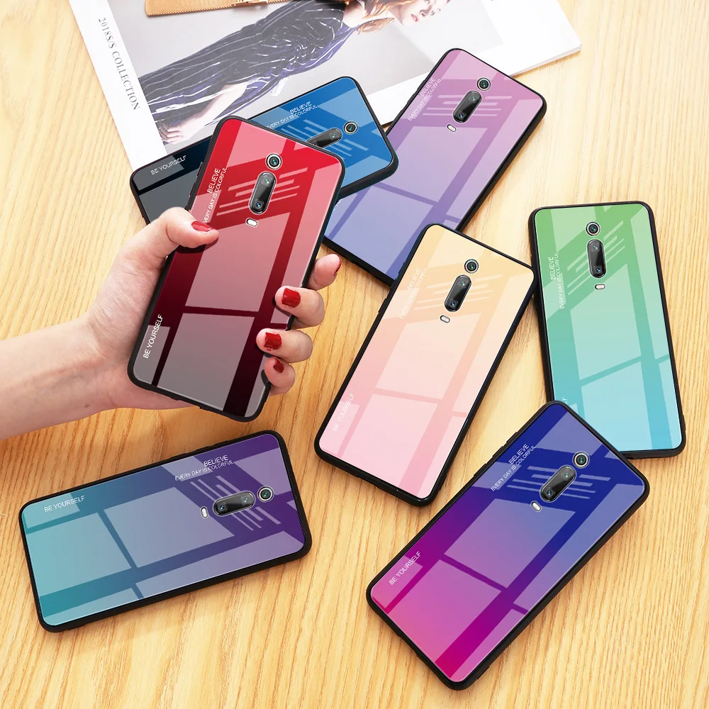 GKK Origal чехол для телефона Xiao mi Red K20 Pro чехлы из закаленного стекла мягкий
