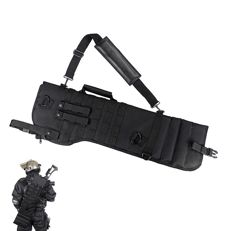 Tactical Shotgun Scabbard Holster Molle Rifle Sling Case Bag for