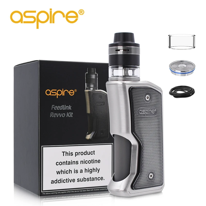 

Electronic Cigarette Aspire Feedlink Revvo Vape Kit Squonk 80W Box Mod 2ml Revvo Tank ARC Coil E Cigarette Vaporizer Vapeador