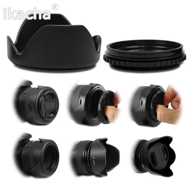 Reversible Petal Flower Lens Hood (9)