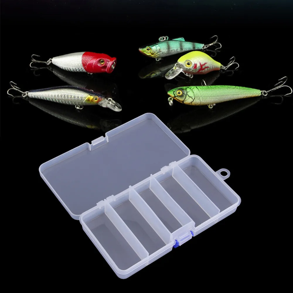 Buy Transparent Plastic Fishing Lure Bait Box Storage