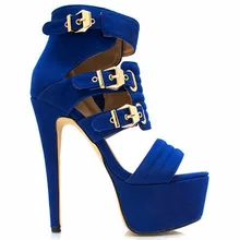 Mavirs Fashion casual summer women’s ladies girls students princess bride party buckle solid sexy high heels shoes sandals pumps