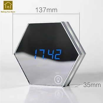 

Creative Multi Function Alarm Clock Night Light Table Bedside Electronic Desk Clocks Led Despertador Digital Alarms LKJ058