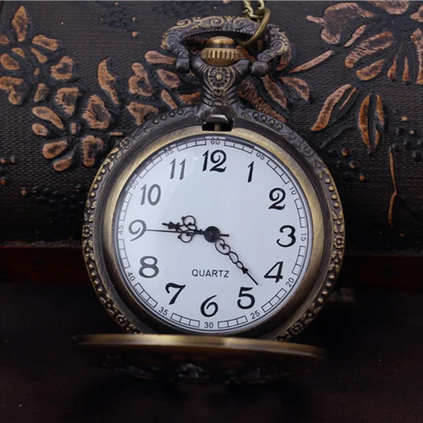 Винтажные папа буквы полые карманные бронзовые часы кулон часы на ремешке с цепочкой подарок для отца Дада LXH