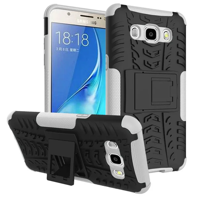 Business Armor Shockproof Stand Case For Samsung Galaxy J5 2016 J510 SM-J510F Hard PC Plastic Soft TPU Silicone Back Cover | Мобильные