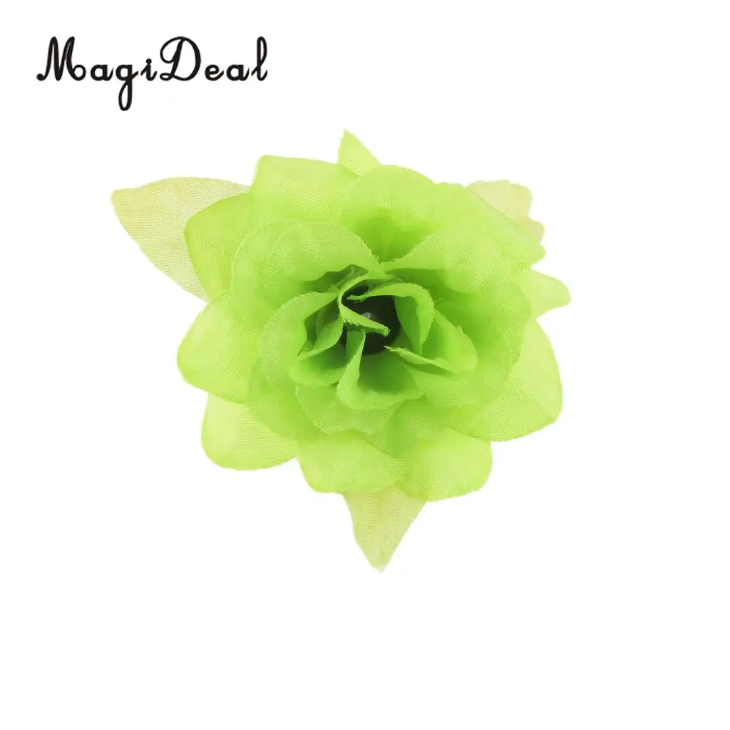 50Pcs Silk Rose Artificial Leaf Flower Head Wedding Home Party Decor Green DIY Paper Flowers Kids Birthday Party Backdrop Decor