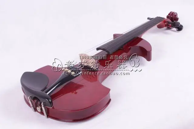 Best Offers one new electronic violin red color 4 string 4/4 Best Offers one new electronic violin red color 4 string 4/4