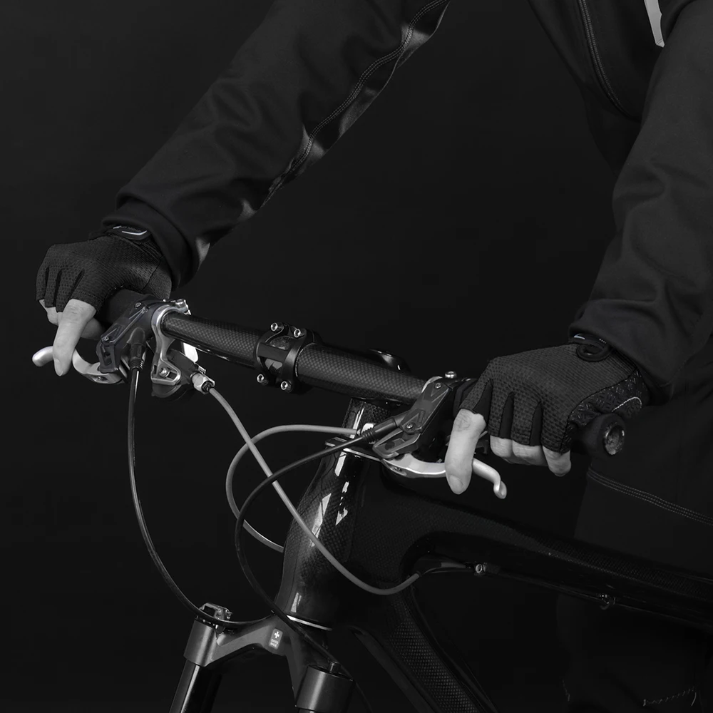 1 пара велосипедных полукоротких пальцев перчатки противоскользящие перчатки снаряжение для велоспорта езда на мотоцикле спортивные перчатки без пальцев