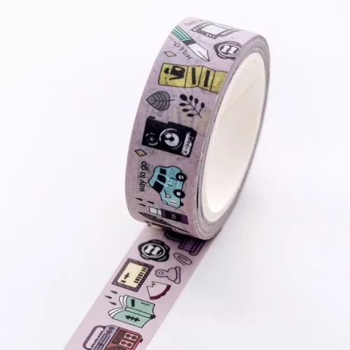 JD1304A 1 шт. 15 мм x 10 м мультфильм животных Васи клейкие ленты фотоальбом скрапбукинг дневник декоративная клейкая лента diy Подарочная открытка ручной работы Стикеры - Цвет: JD1304A