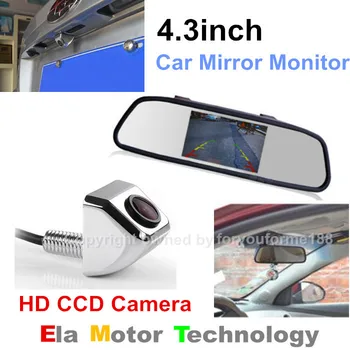 

CCD HD color Night Vision Waterproof Car Rear View Camera + 4.3'' Car Rear View Screen Monitor Mirror