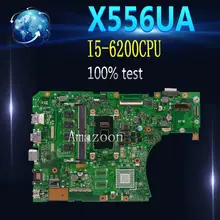 X556UA/X556UJ I5-6200CPU с оперативной памятью 4 ГБ DDR3L памяти платы REV2.0 для ASUS X556UA X556UJ X556UV X556U Материнская плата ноутбука испытания