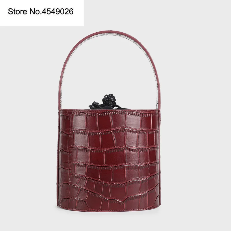 

Rope Cabbage Baske Shoulder Diagonal Bucket Bag Lady HandBag Crossbody Fanny Sublimation Barrel-shaped Designer Luxury Ins Top