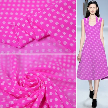 

Xingxingxiu 100 % silk cut fabric cutting craft small fresh dress scarf fabric