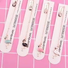 Coloffice креативный 1 шт. мультяшная подвеска «Фламинго» Закладка канцелярский школьный офисный Suppies Escolar Papelaria подарки