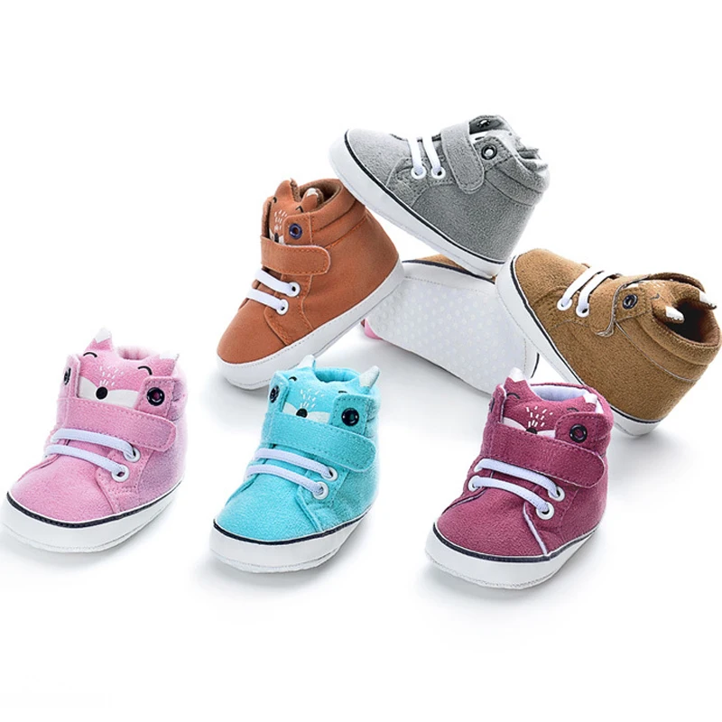 

Newborn Toddler Shoes Baby Boys Girls Suede Stitching Short Boots Children Soft Bottom First Walker Shoes