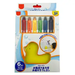 6 шт. цветной карандаш для рисования маркером Дети DIY ванная комната граффити ручка стирающиеся карандаши детей книги по искусству
