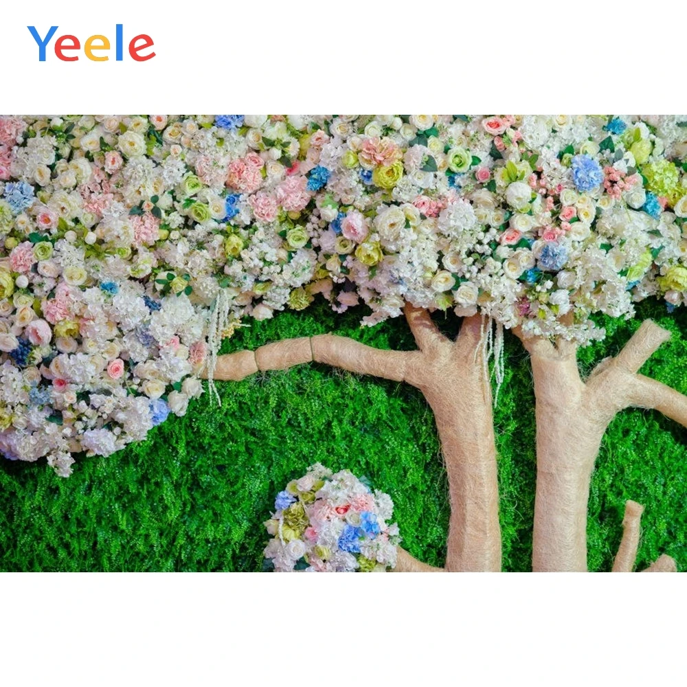 

Yeele Flower Tree Wedding Backdrops Photography Children Baby Kids Birthday Party Photo Backgrounds Photocall For Photo Studio