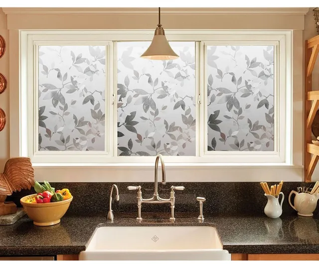 1pc Window Stickers Static Cling Film Stained Gl Paper 1pc Window Stickers Static Cling Film Stained Gl Paper Decorative Frosted Vinyl Pvc 99