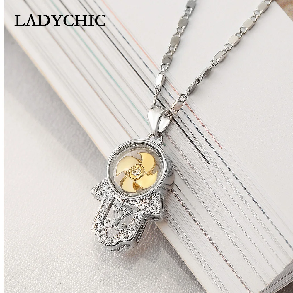 LADYCHIC индивидуально вращающаяся ветряная мельница кулон робот для мужчин и
