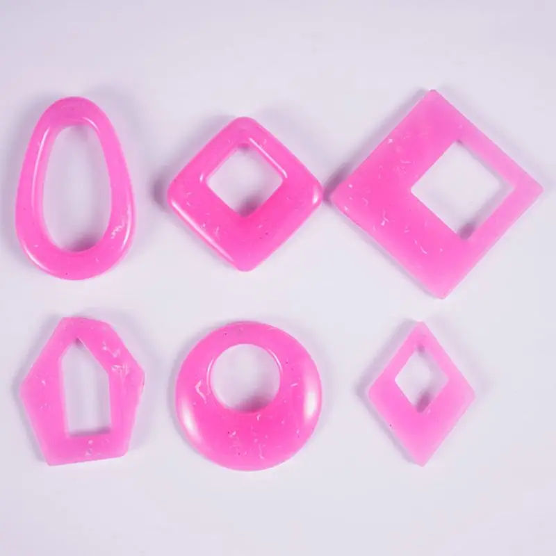 1pc Silicone Acrylic Earring Necklace Pendant Mold Resin Casting Mold Jewelry Making