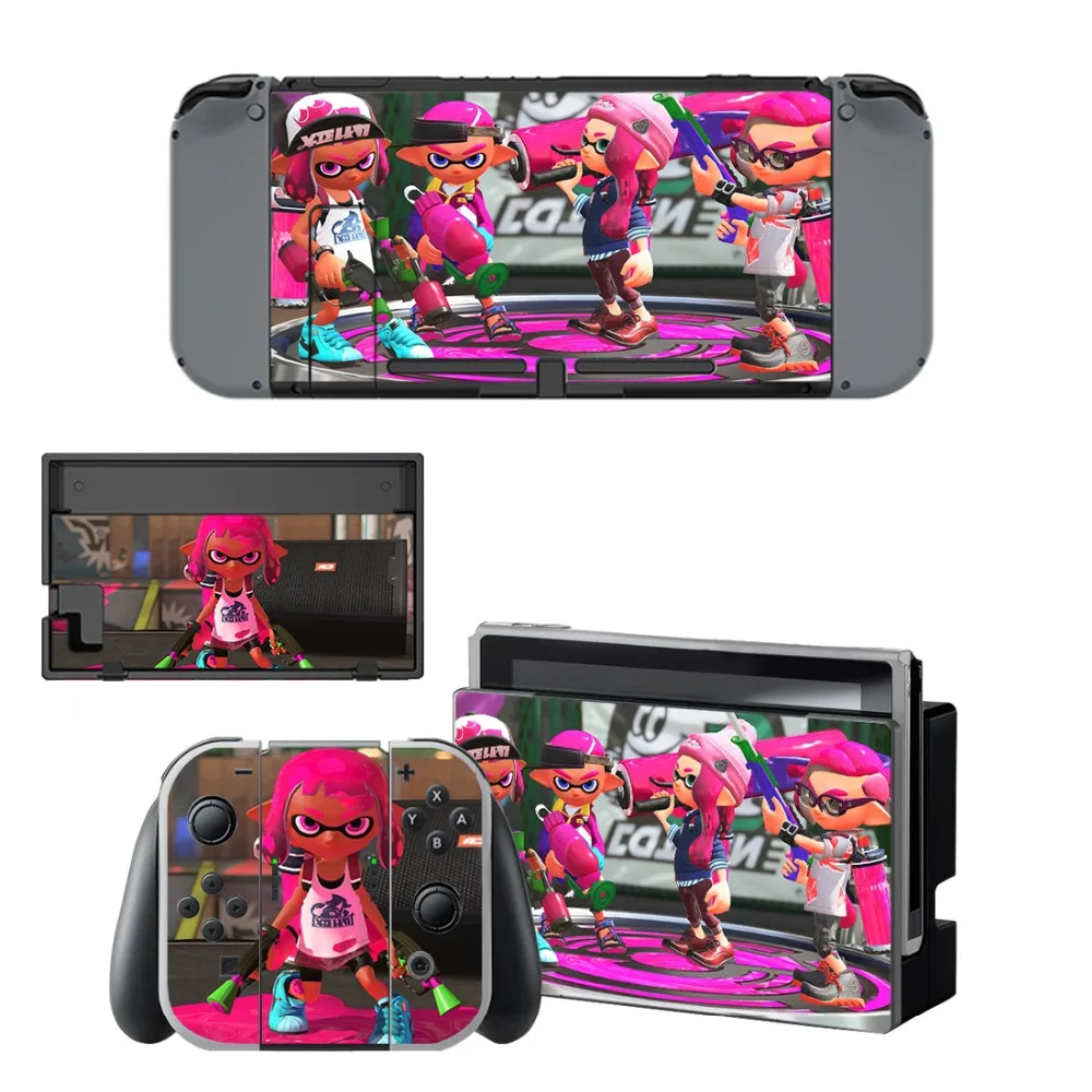 Виниловая наклейка для игровой splotoon 2 Защитная пленка Nintendo Switch консоль NS +