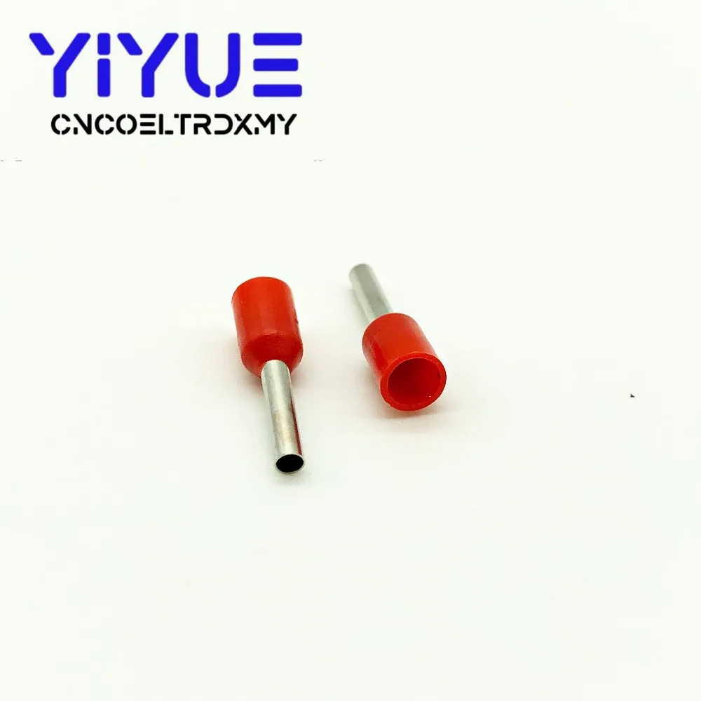 E0508 трубки Изоляционные изолированные терминалы 0.5MM2 кабель провода разъем изоляционные обжимной терминал шт./упак. 100 Разъем E