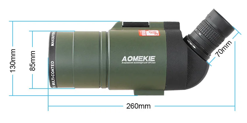 AOMEKIE Зрительная труба 25-75X зум 70 мм объектив со штативом наблюдение за птицами водонепроницаемый монокулярный телескоп для съемки на дальнем расстоянии