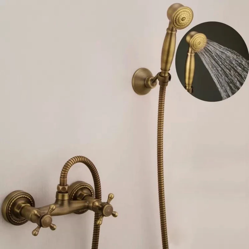 free shipping shower faucet antique bronze bathroom shower head and bathtub faucet shower set GZ-695