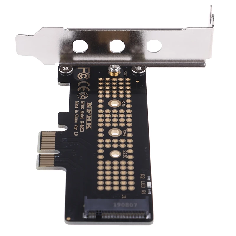 

NVMe PCIe M.2 NGFF SSD to PCIe x1 adapter card PCIe x1 to M.2 card with bracket Hot sale